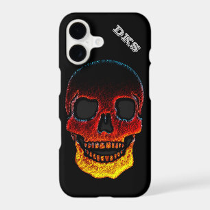 Monogrammed Molten Lava LOOK Skull iPhone 11 Case