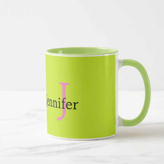 Monogrammed Mug (Right)