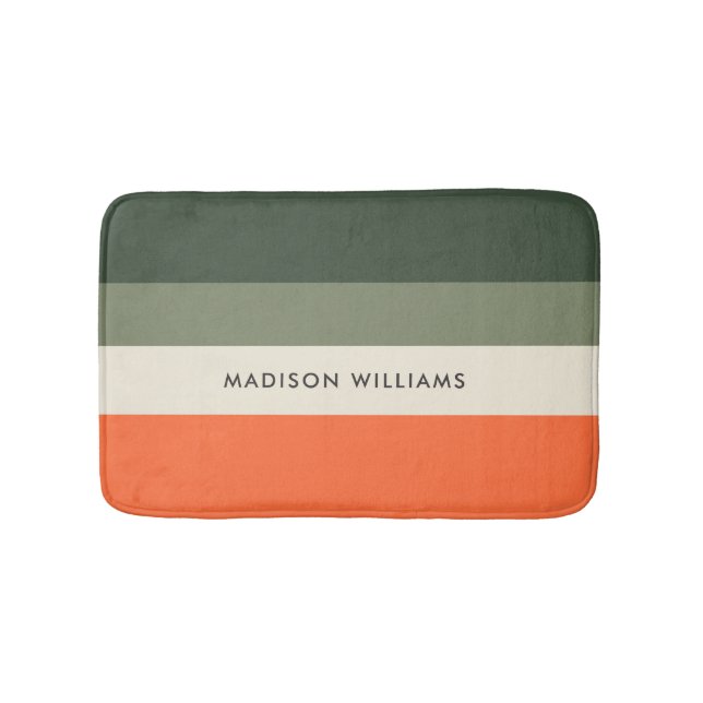 monogrammed,name, bath mat (Front)