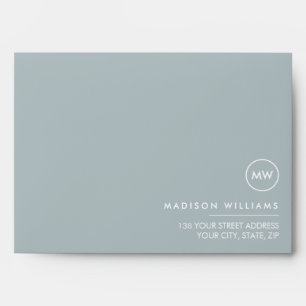 monogrammed,name, envelope