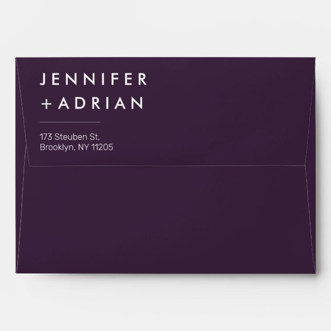 monogrammed,name, envelope (Back (Top Flap))