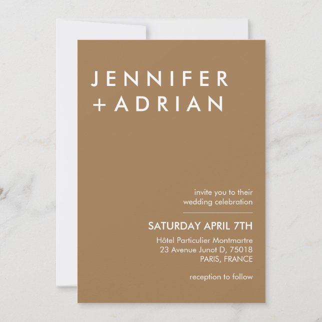 monogrammed,name, invitation (Back)