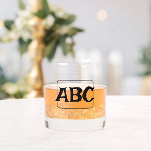 Monogrammed Name Personalised Whiskey Glass