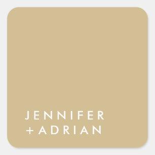 monogrammed,name, square sticker