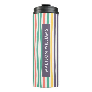monogrammed,name, thermal tumbler