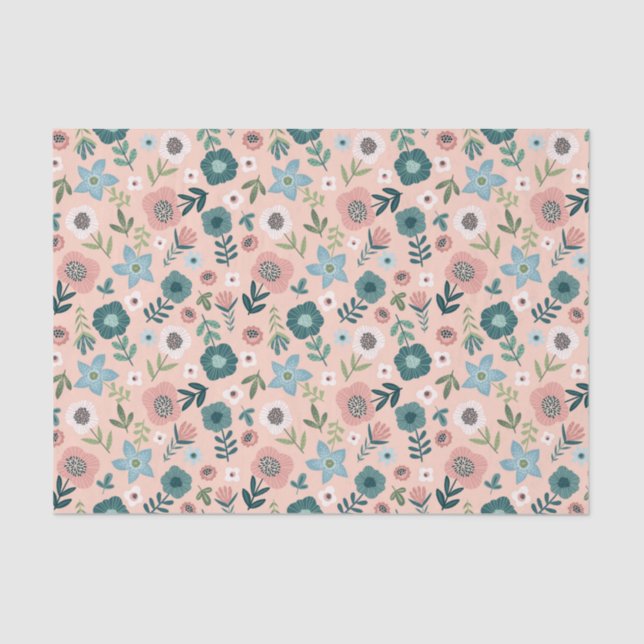 monogrammed,name, tissue paper (Front)