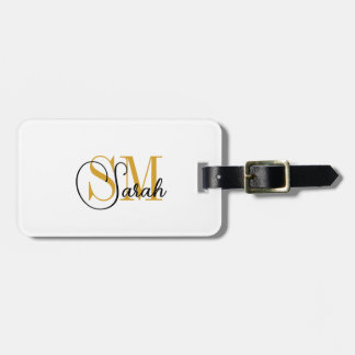 Monogrammed Name & Women Travel Luggage Tag