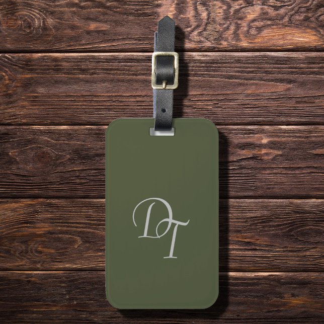 Monogrammed -  Olive  Luggage Tag (Creator Uploaded)