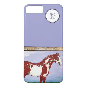 Monogrammed Overo Paint Horse Case-Mate iPhone Case