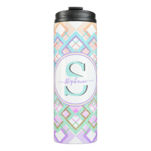 Monogrammed Pastel Custom Tumbler Gift for Her