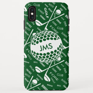 Monogrammed Pattern for the Golfer Case-Mate iPhone Case