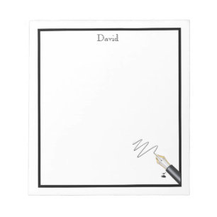 Monogrammed Pen Note Pad