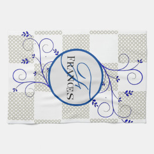 Monogrammed Personalised Kitchen Towel