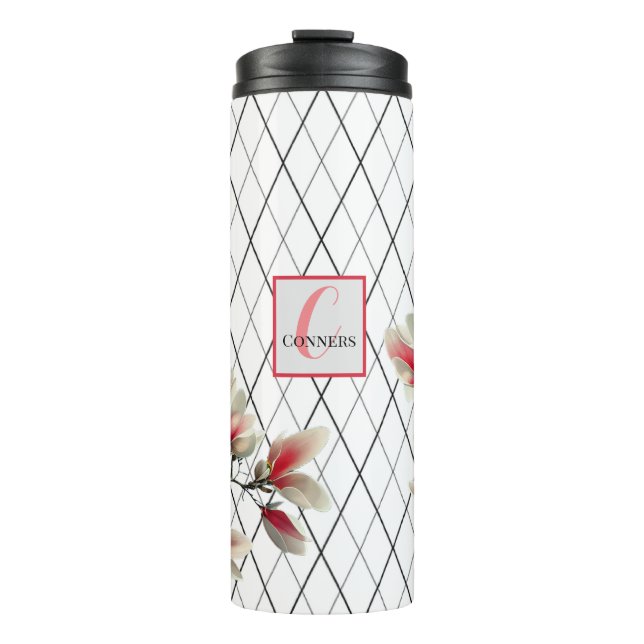 Monogrammed Personalised Thermal Tumbler (Front)