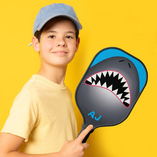 Monogrammed Pickleball Shark Paddle