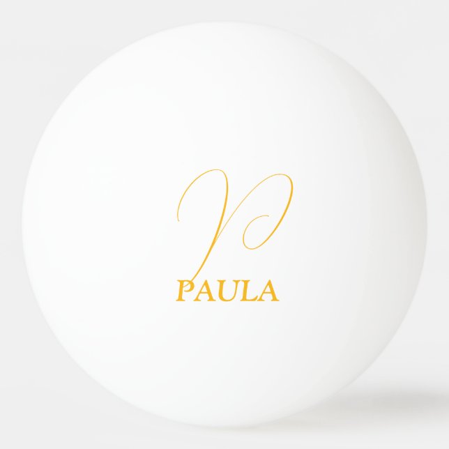 Monogrammed Ping Pong Ball (Front)