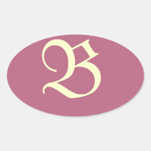 Monogrammed Pink Sticker