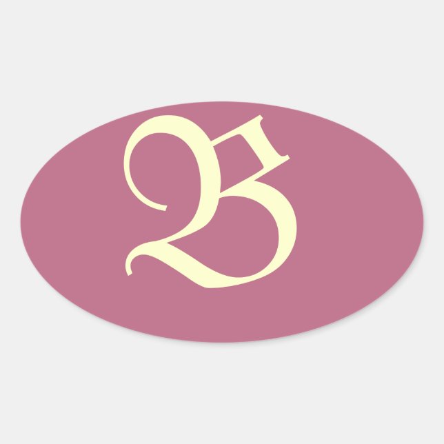 Monogrammed Pink Sticker (Front)