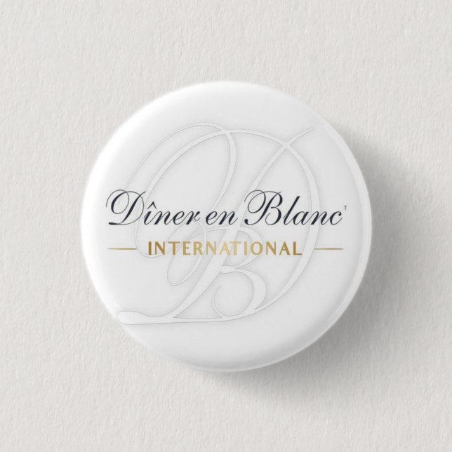 Monogrammed pins for all diner en Blanc events (Front)