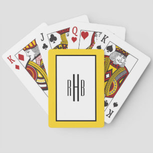Monogrammed Playing Cards Poker Deck for Dad
