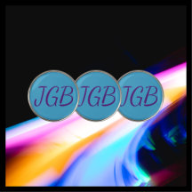 Monogrammed Purple Blue or Choose Your Own Colour