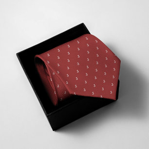 Monogrammed Red Tie