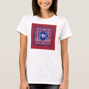 Monogrammed Red White Blue Plaid Patriot T-Shirt