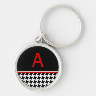 Monogrammed Retro Keychain