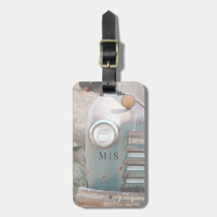 Monogrammed Rustic And Country Pickup Luggage Tag