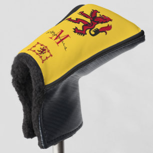 Monogrammed & Scottish Flag Golf Clubs / Rampant G Head Cover