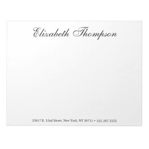 Monogrammed Script Notepad