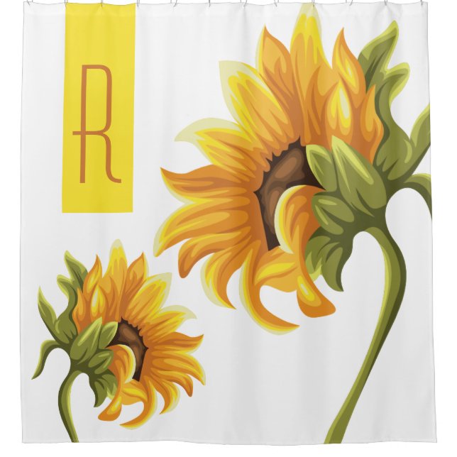 Monogrammed Shower Curtain (Front)