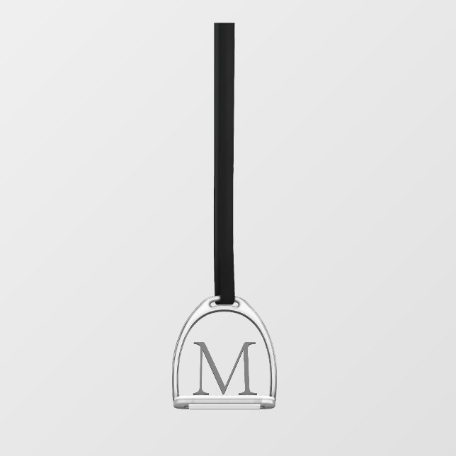 Monogrammed Single Stirrup Iron Elegant Equestrian (Sheet)