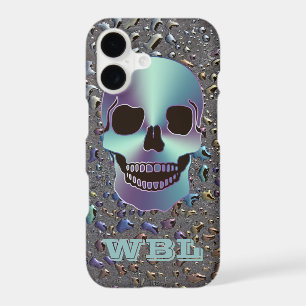 Monogrammed Skull on Oily LOOK iPhone 7 Case