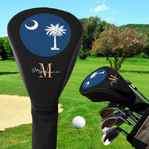 Monogrammed & South Carolina Flag Golf Clubs Cover