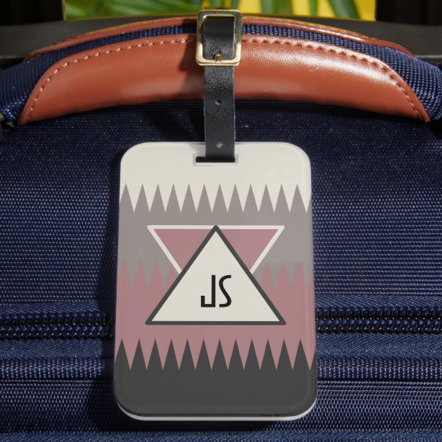 Monogrammed Southwestern Style Luggage Tag (Front Insitu 2)