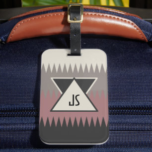 Monogrammed Southwestern Style Luggage Tag