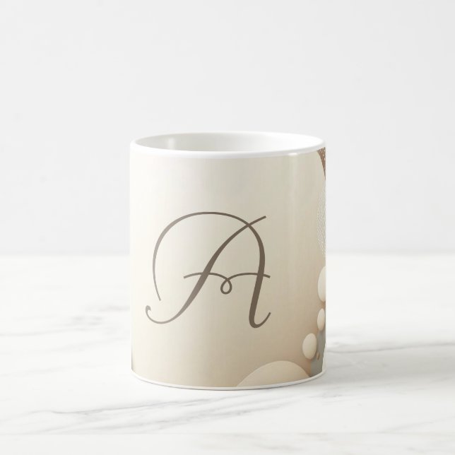 Monogrammed Sphere Harmony Coffee Mug (Center)