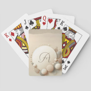 Monogrammed Sphere Harmony Playing Cards