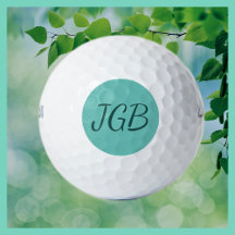 Monogrammed Teal or Choose Your Colour Background