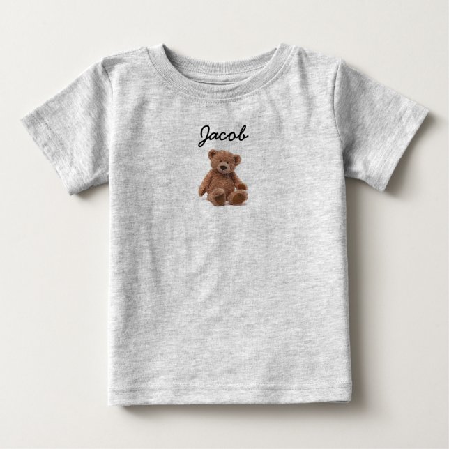 Monogrammed Teddy bear t-shirt (Front)