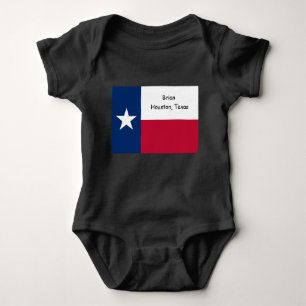 Monogrammed Texas sleeper Baby Bodysuit