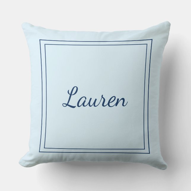 Monogrammed Throw Pillow (Front)