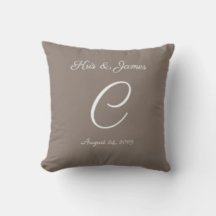 Monogrammed Throw Pillow