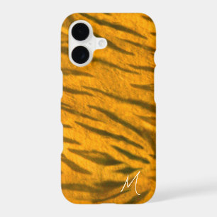 Monogrammed Tiger Fur Pattern Cute