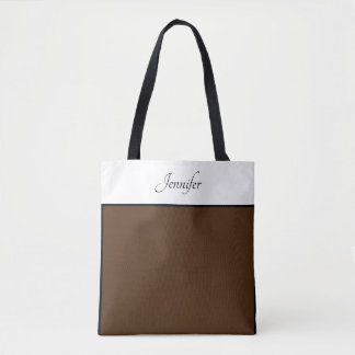 Monogrammed tote bag