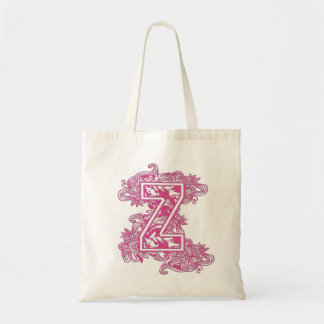 MONOGRAMMED TOTE - PINK LETTER Z BAG