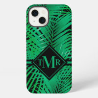 Monogrammed Tropical Palm