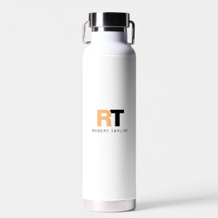 Monogrammed Two Tone Personalised Water Bottle