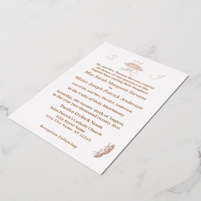 Monogrammed Victorian Wedding Invitation (Creator Uploaded)